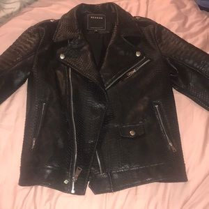 Unisex leather jacket